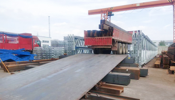 Malajzia ügyfélrendelés – 45 m Bailey Bridge terhelési teszt